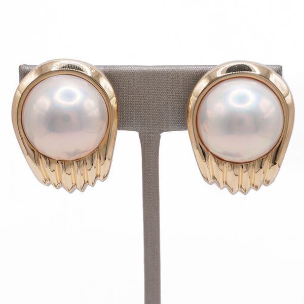 Mikimoto Mabe Pearl Clip-On Earrings Lumina Gem Wilmington, NC