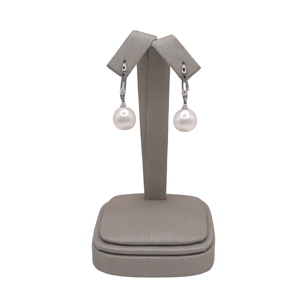 Pearl and Diamond Earrings Lumina Gem Wilmington, NC