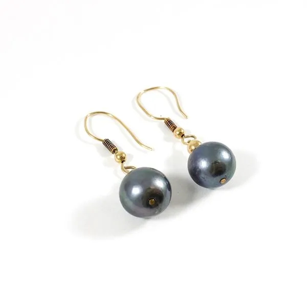 11mm Tahitian Pearl Strand with Matching Dangle Earrings Image 3 Lumina Gem Wilmington, NC