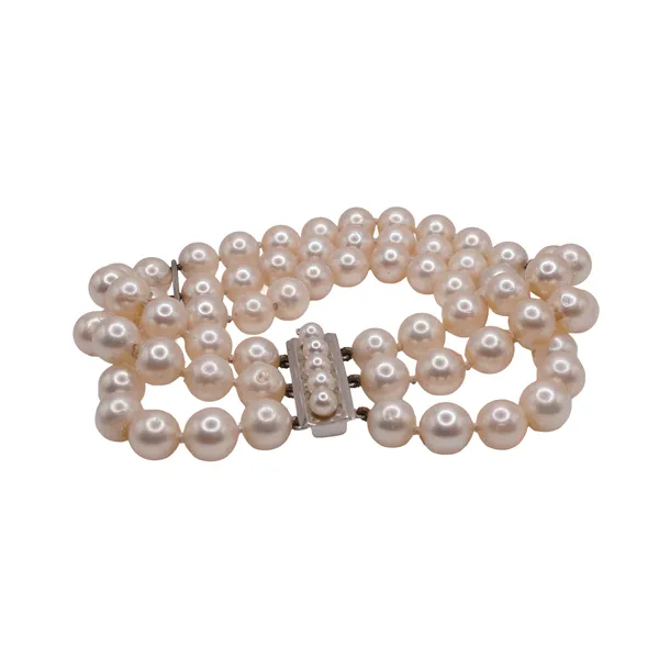 3 Row Pearl Bracelet Image 2 Lumina Gem Hampstead, NC