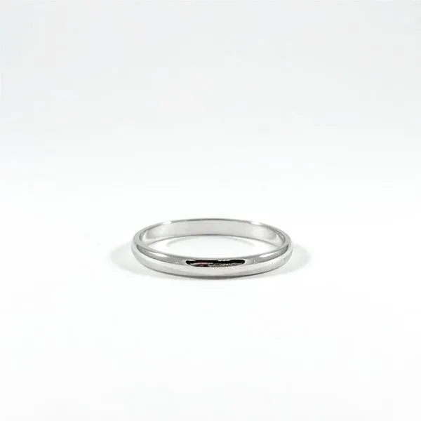 14k White Gold Wedding Band Lumina Gem Wilmington, NC