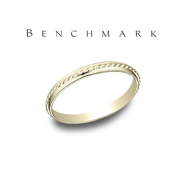 Benchmark 2mm Yellow Gold Rope Band Lumina Gem Wilmington, NC