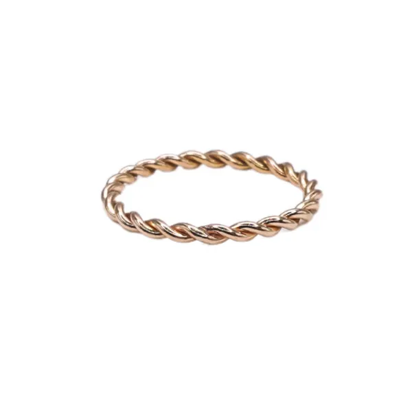 Thin Rope Twist Band- 14k Yellow Gold Lumina Gem Hampstead, NC