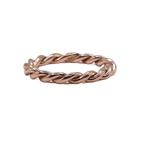 14k Rose Gold Rope Ring Lumina Gem Hampstead, NC