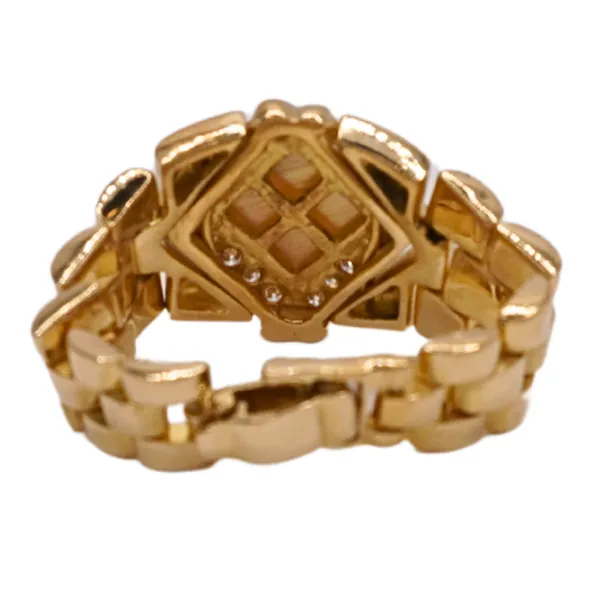 Rolex 18k Yellow Gold Link Ring Image 2 Lumina Gem Hampstead, NC