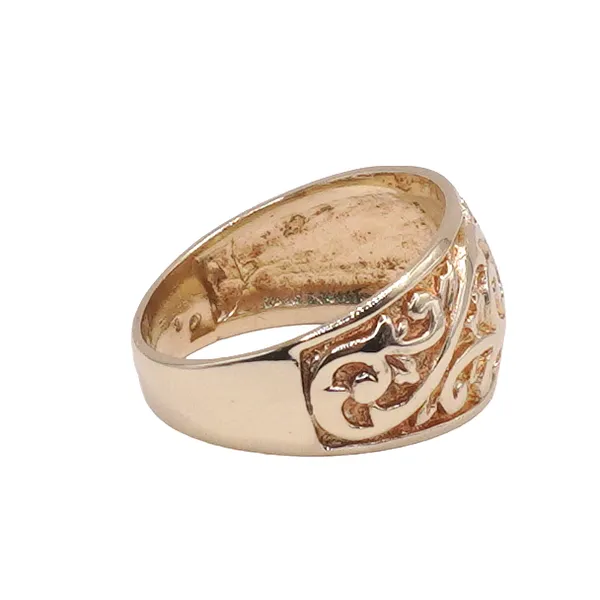 10k Yellow Gold Carved Ring Lumina Gem Hampstead, NC