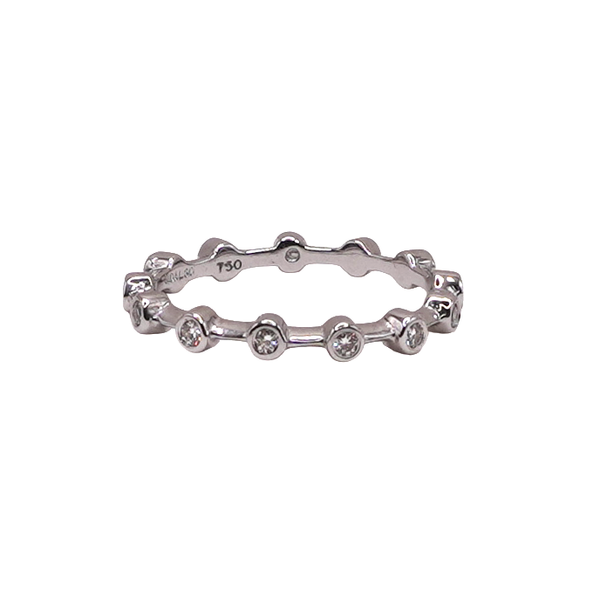 Hidalgo Diamond Band- 18k White Gold Lumina Gem Wilmington, NC