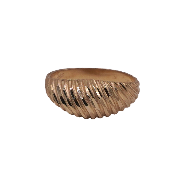 14k Yellow Gold Shrimp Ring Lumina Gem Wilmington, NC