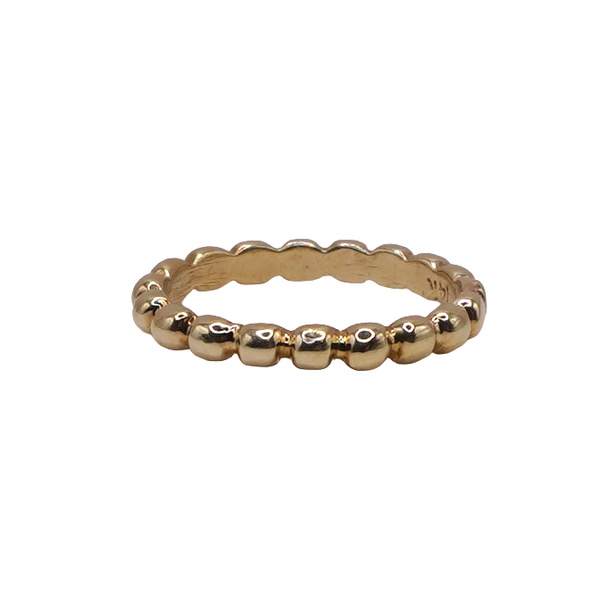 14k Green Gold Beaaded Band Lumina Gem Wilmington, NC