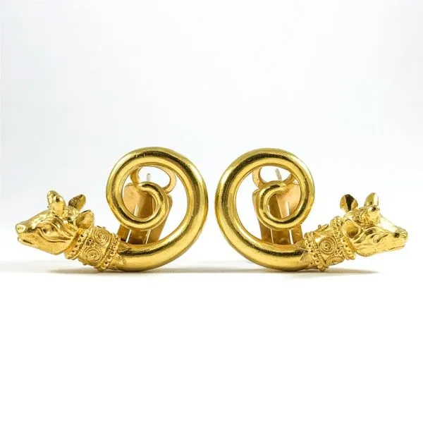 22k Gold Bull Earrings Lumina Gem Wilmington, NC