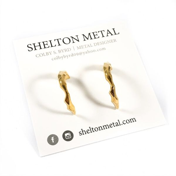 Shelton Metal Gold Vermeil Onda Half Hoops Lumina Gem Wilmington, NC