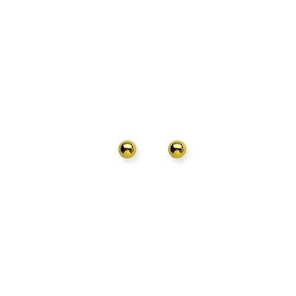 3mm Ball Studs- 14k Yellow Gold Lumina Gem Wilmington, NC