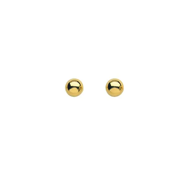 14k Yellow Gold 8mm Ball Studs Lumina Gem Wilmington, NC