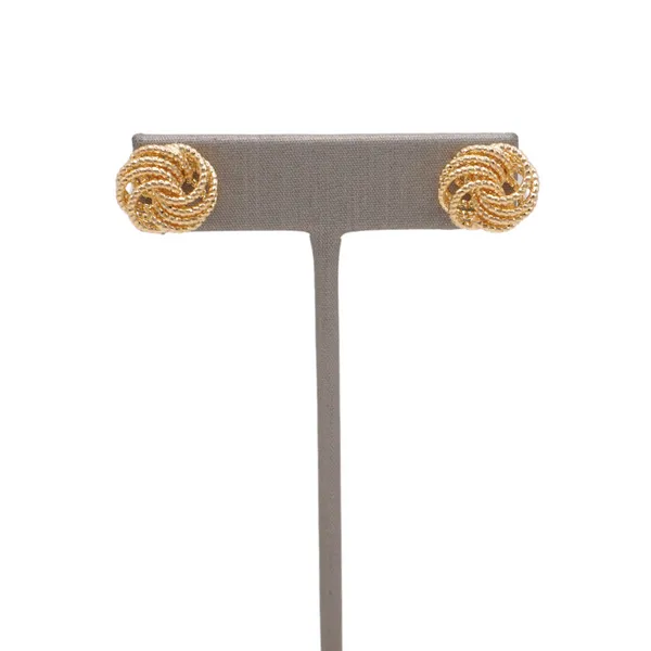 14k Yellow Gold Knot Studs Lumina Gem Wilmington, NC