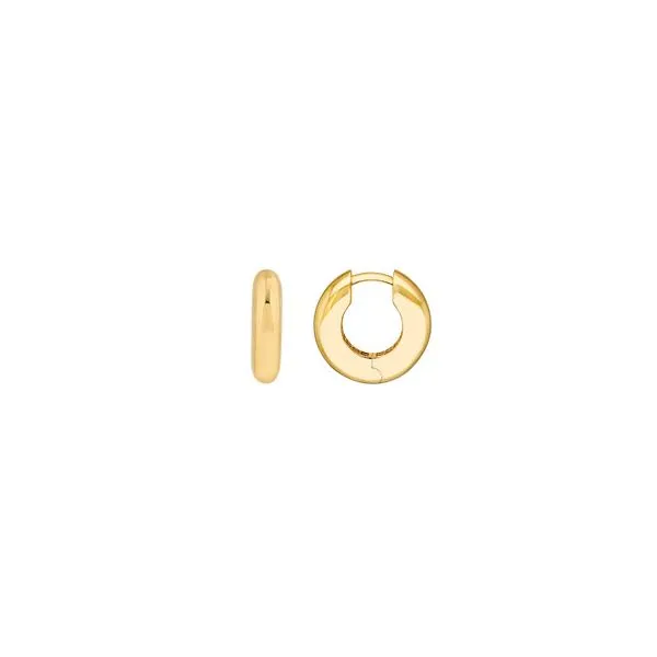 Midas Round Huggie Hoops-14k Yellow Gold Lumina Gem Hampstead, NC
