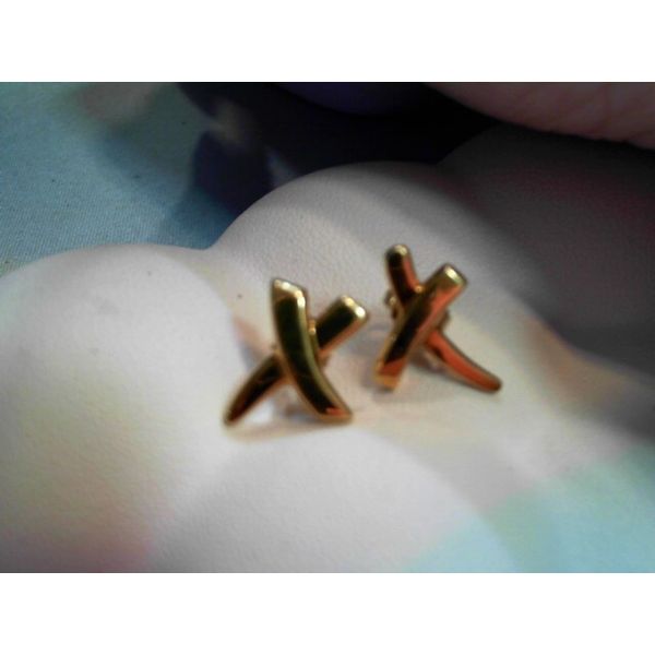 Tiffany & Co. Paloma Picasso X Earrings- 18k Yellow Gold Lumina Gem Wilmington, NC