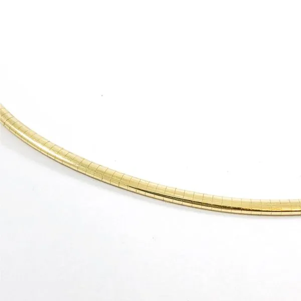 14k Yellow Gold Omega Necklace Image 2 Lumina Gem Wilmington, NC