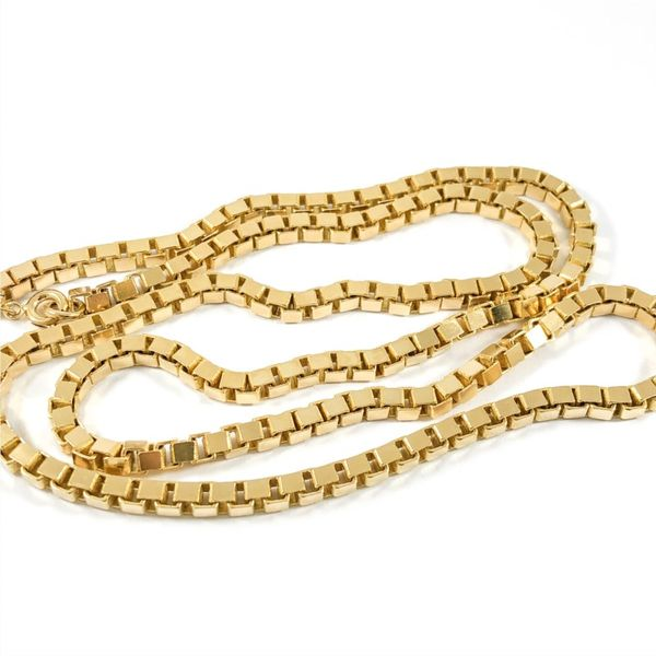 Yellow Gold Box Chain - 24