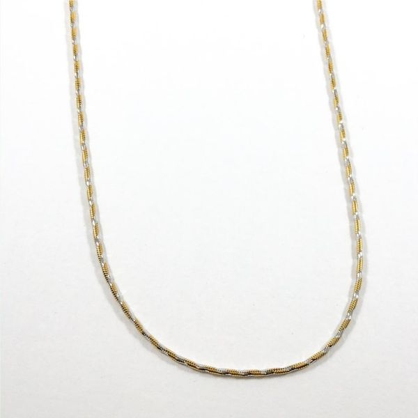 14k Two Tone Gold Necklace - 16