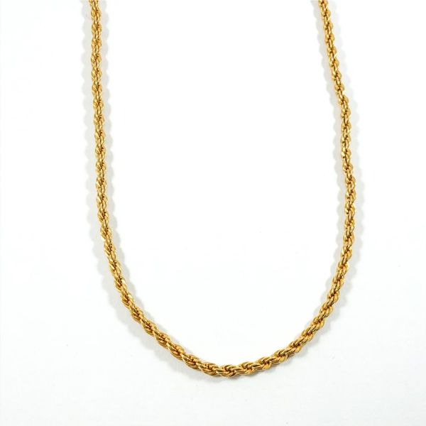 14k Yellow Gold Rope Chain - 18