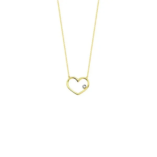 Heart Necklace- 14k Yellow Gold Lumina Gem Wilmington, NC
