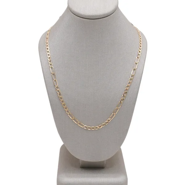 2.5mm Figaro 14k Yellow Gold Chain Lumina Gem Hampstead, NC