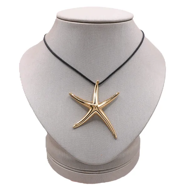 Tiffany and Co. Elsa Peretti 18k yellow gold Starfish Necklace Lumina Gem Hampstead, NC
