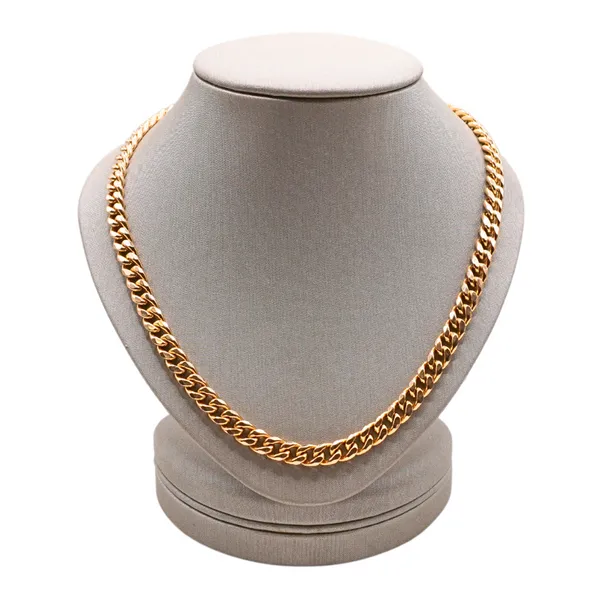 14k Yellow Gold Cuban Link Necklace Lumina Gem Hampstead, NC