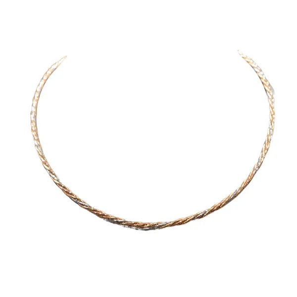 18k Tri Gold Twisted Necklace Lumina Gem Hampstead, NC