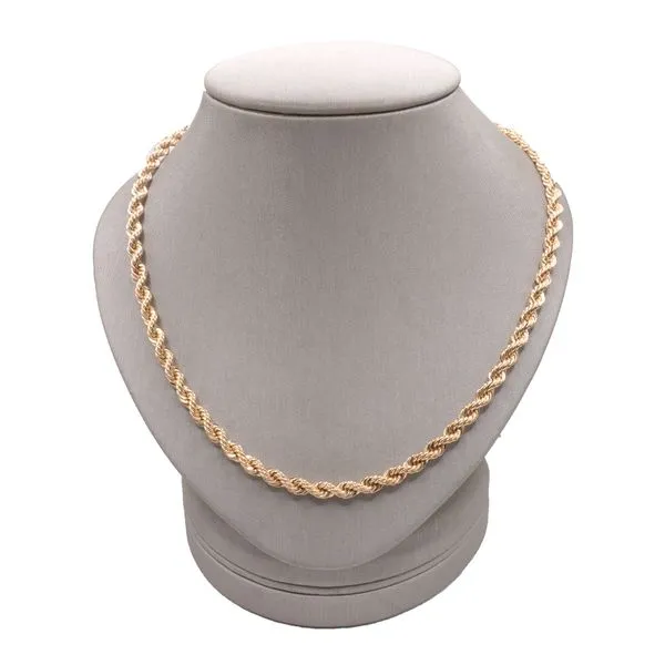14k Yellow Gold Rope Chain Lumina Gem Wilmington, NC