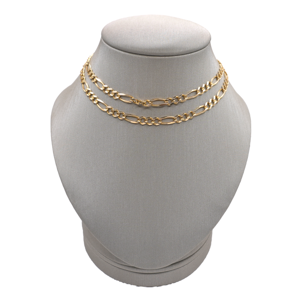 14k Yellow Gold Figaro Chain Lumina Gem Wilmington, NC