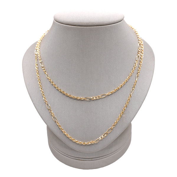 14k Yellow Gold Rope and Figaro Chain Lumina Gem Wilmington, NC