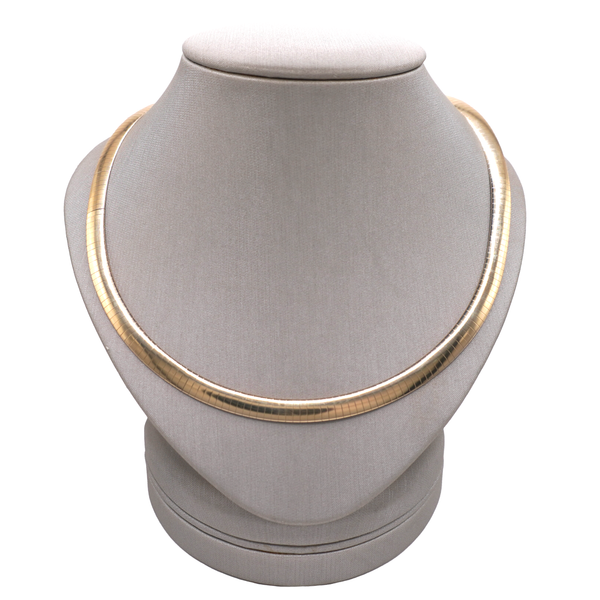 14k Two Tone Gold Omega Necklace Lumina Gem Wilmington, NC