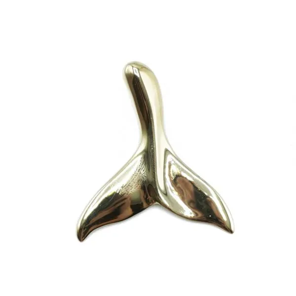 14k Yellow Gold Whale Tail Pendant Lumina Gem Wilmington, NC