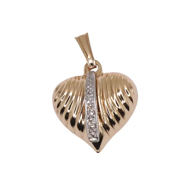 Diamond Heart Pendant- 14k Yellow Gold Lumina Gem Hampstead, NC