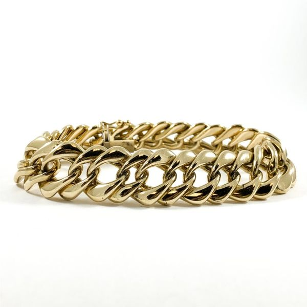 Solid 18k Yellow Gold Link Bracelet - 7