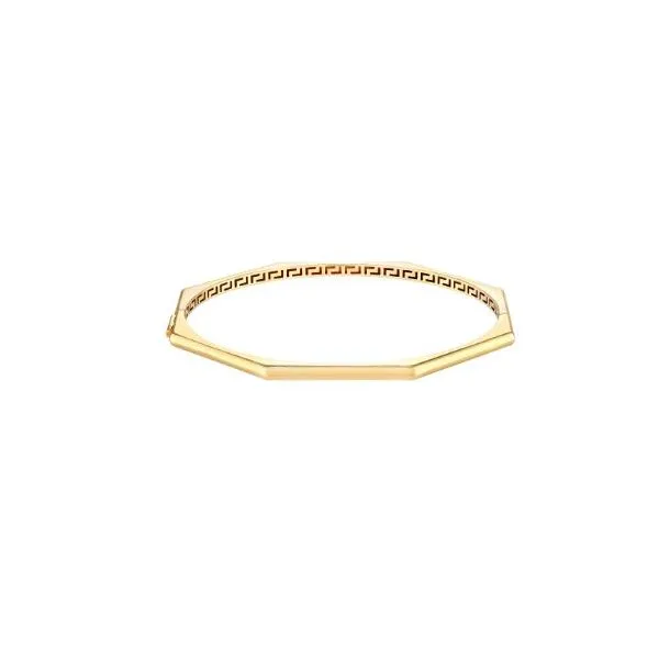 Octagon Hinged Bangle- 14k Yellow gold Lumina Gem Hampstead, NC
