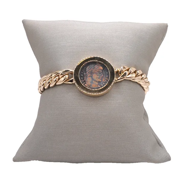 14 Yellow Gold Coin Bracelet Lumina Gem Hampstead, NC