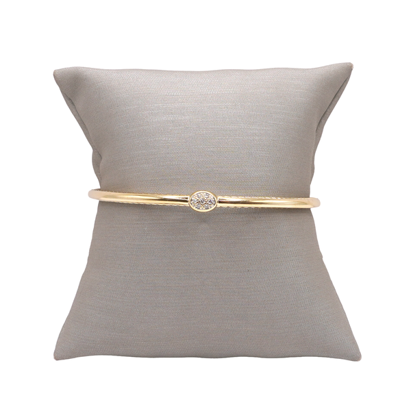 David Yurman Confetti Cable Bangle with Diamond Station- 18k Yellow Gold Lumina Gem Wilmington, NC