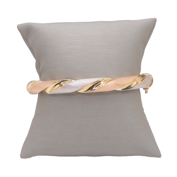 18k Tri Gold Hinged Bangle Lumina Gem Wilmington, NC