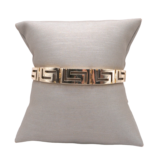 14k Yellow Gold Greek Key Bracelet Lumina Gem Wilmington, NC