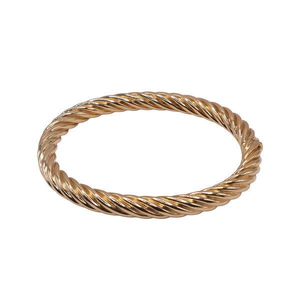 Tiffany & Co. Twisted Hinged Bangle- 18k Yellow Gold Image 2 Lumina Gem Wilmington, NC