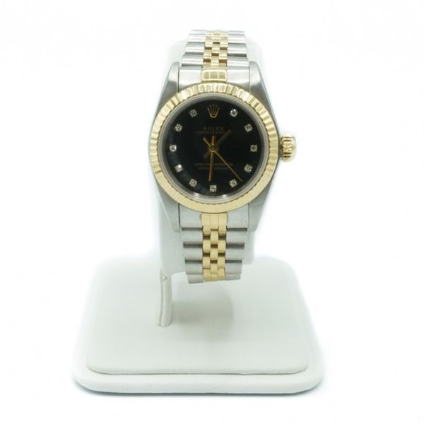Rolex Watch with Black Dial with Diamond Markers Lumina Gem Wilmington, NC