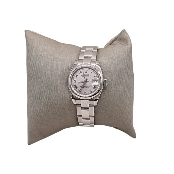 Stainless Steel Rolex Datejust with Rhodium Ruman Numeral Dial Lumina Gem Hampstead, NC