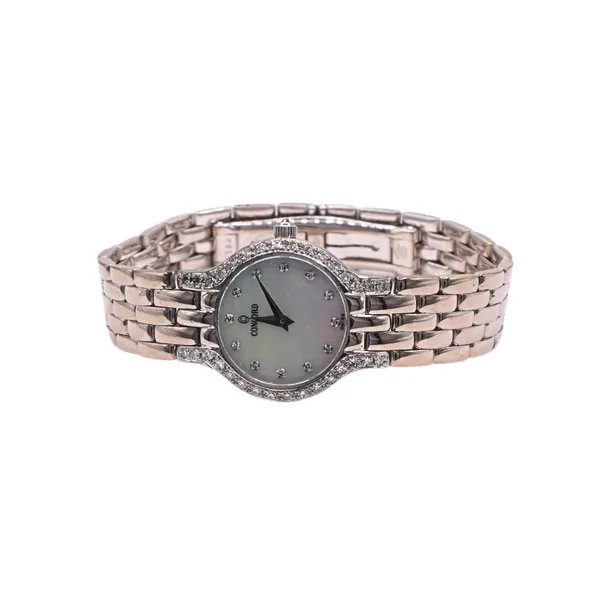 Concord Les Palais Diamonds Bezel with Mother of Pearl Dial White Gold Watch Image 3 Lumina Gem Hampstead, NC