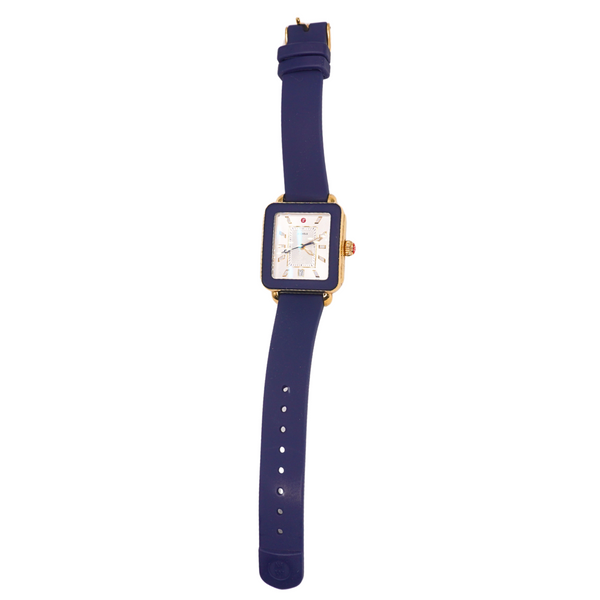 Michele Navy Blue Deco Sport Wach with Navy Blue Silicone Strap Image 2 Lumina Gem Wilmington, NC