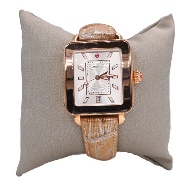 Michele Deco Sport Watch with Champagne Strap Lumina Gem Hampstead, NC