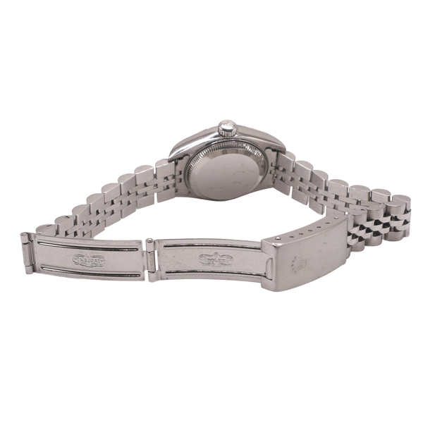 Rolex Date Stainless Steel Watch with White Dial Image 2 Lumina Gem Wilmington, NC