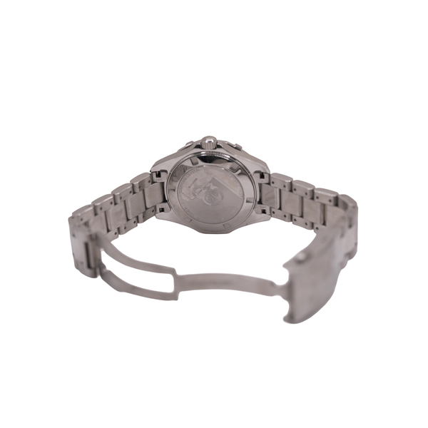 TAG Heuer Stainless Steel Aquaracer Watch with Navy Dial and Diamond Bezel Image 2 Lumina Gem Wilmington, NC