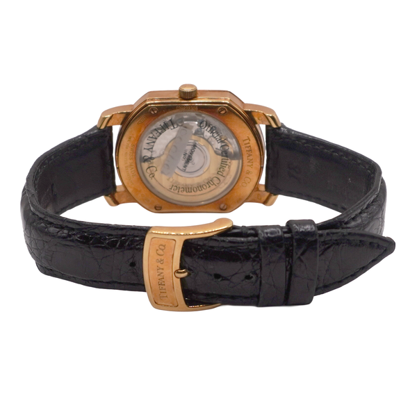 Tiffany & Co. 18k Yellow Gold Mark Coupe Automatic Watch Image 2 Lumina Gem Wilmington, NC